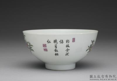 图片[3]-Bowl with pomegranate and orioles in falangcai painted enamels, Qing dynasty, Yongzheng reign 1723-1735-China Archive